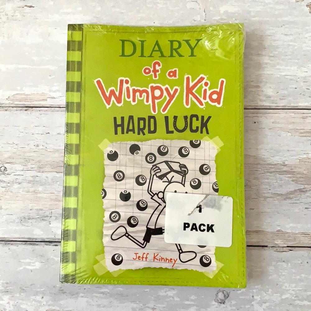 Diary of a Wimpy Kid Hard Luck by Jeff Kinney Book NEW Plastic Scholastic